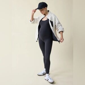 Ingrid & Isabel Reversible Maternity Sherpa Jacket